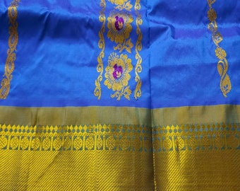 Indian Silk Pavadai: Girls' Traditional Wedding Langa Lehanga