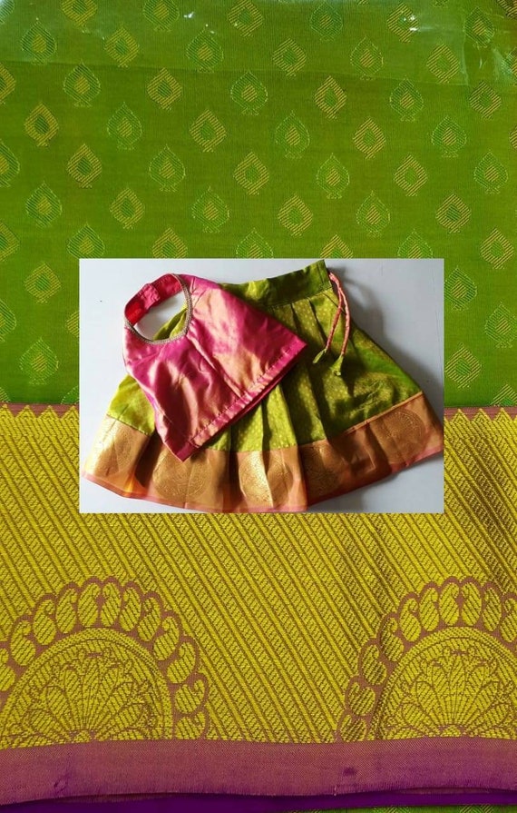 Baby pattu pavadai dress deals