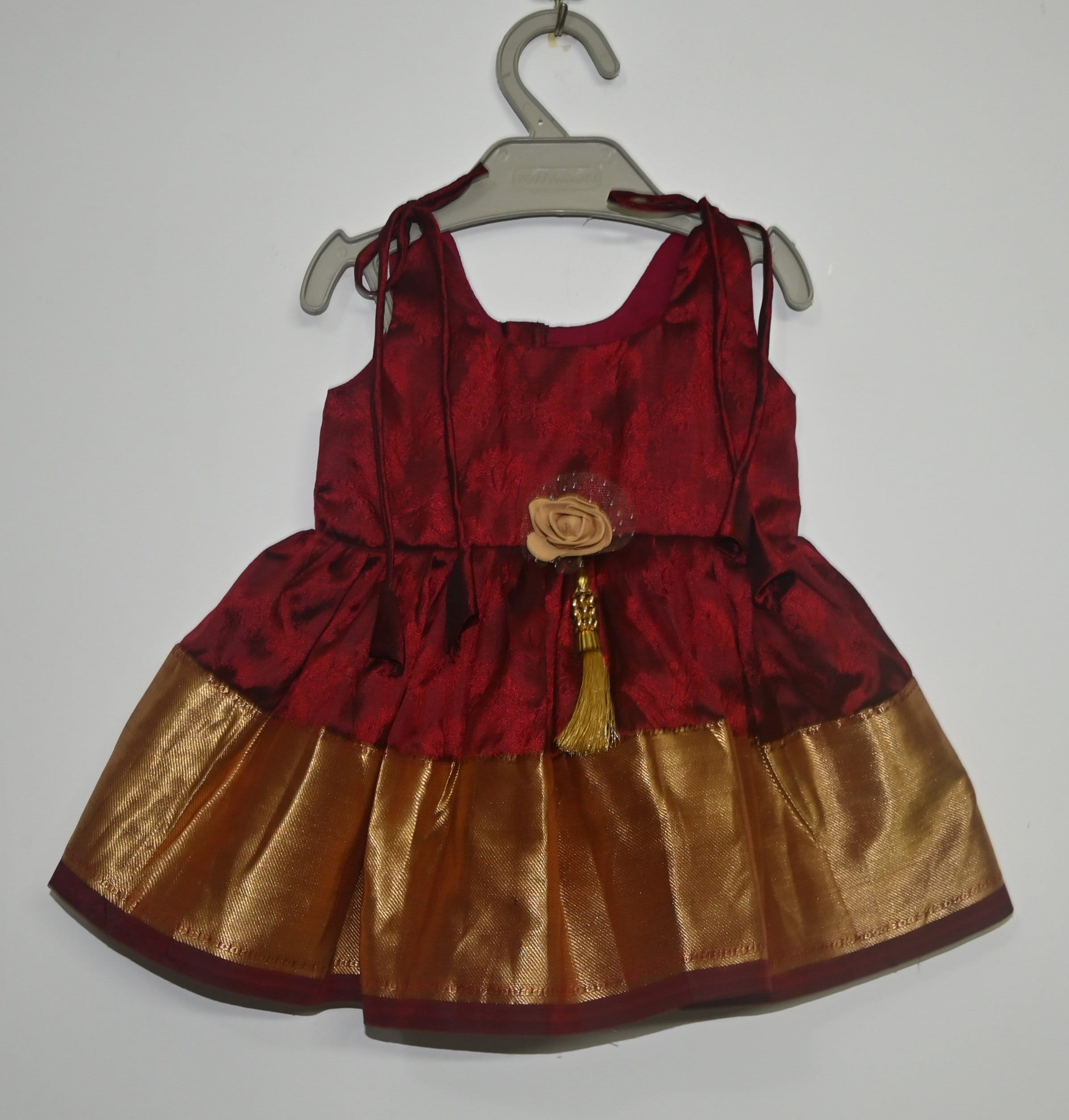 Silk gown for shop baby girl
