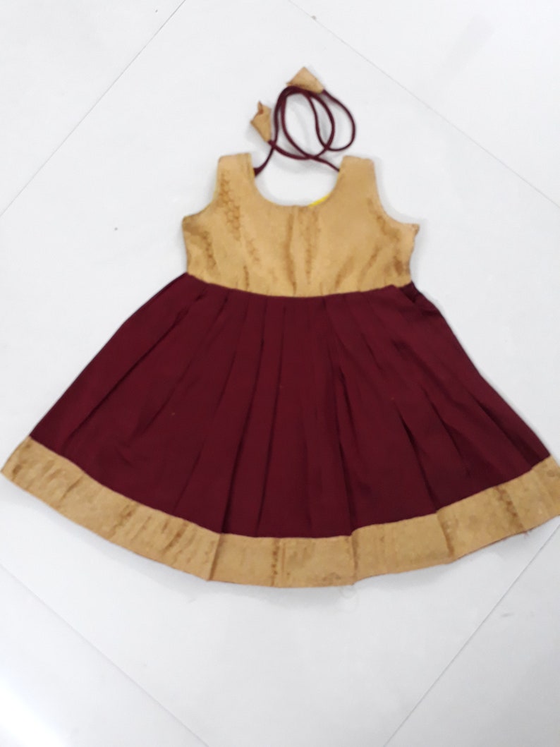 raw silk frocks for babies