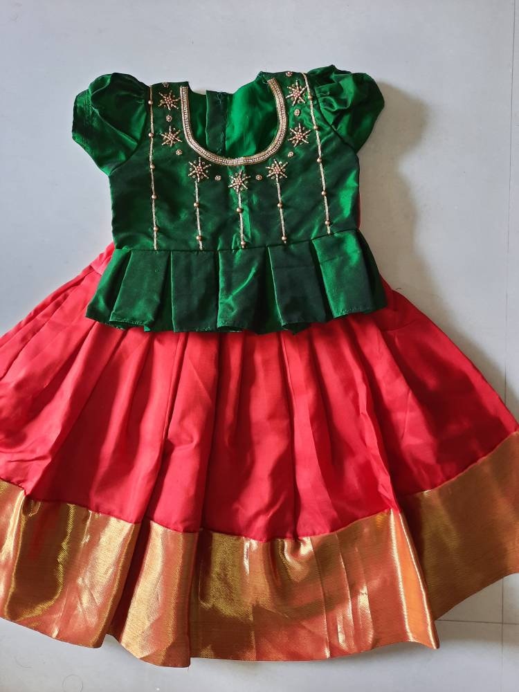 Pattu pavadai online for babies best sale