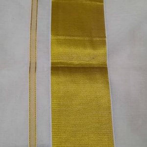 Traditonal kerala kasavu cotton saree with gold tissue border - women ethnic wear - mundu saree - kasavu .