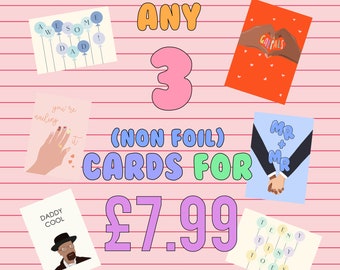 Mix & Match LOVELYBOY Greeting Cards - 3 For 7.99!