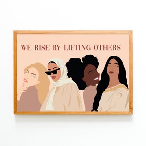 We rise by lifting others wall art image 2