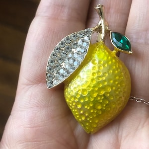 Lemon bergamot brooch