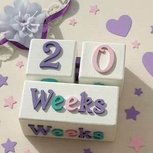 Baby milestone blocks, Personalized baby age blocks, Baby month blocks, 3D Milestone blocks, Baby shower gift, Baby photo props