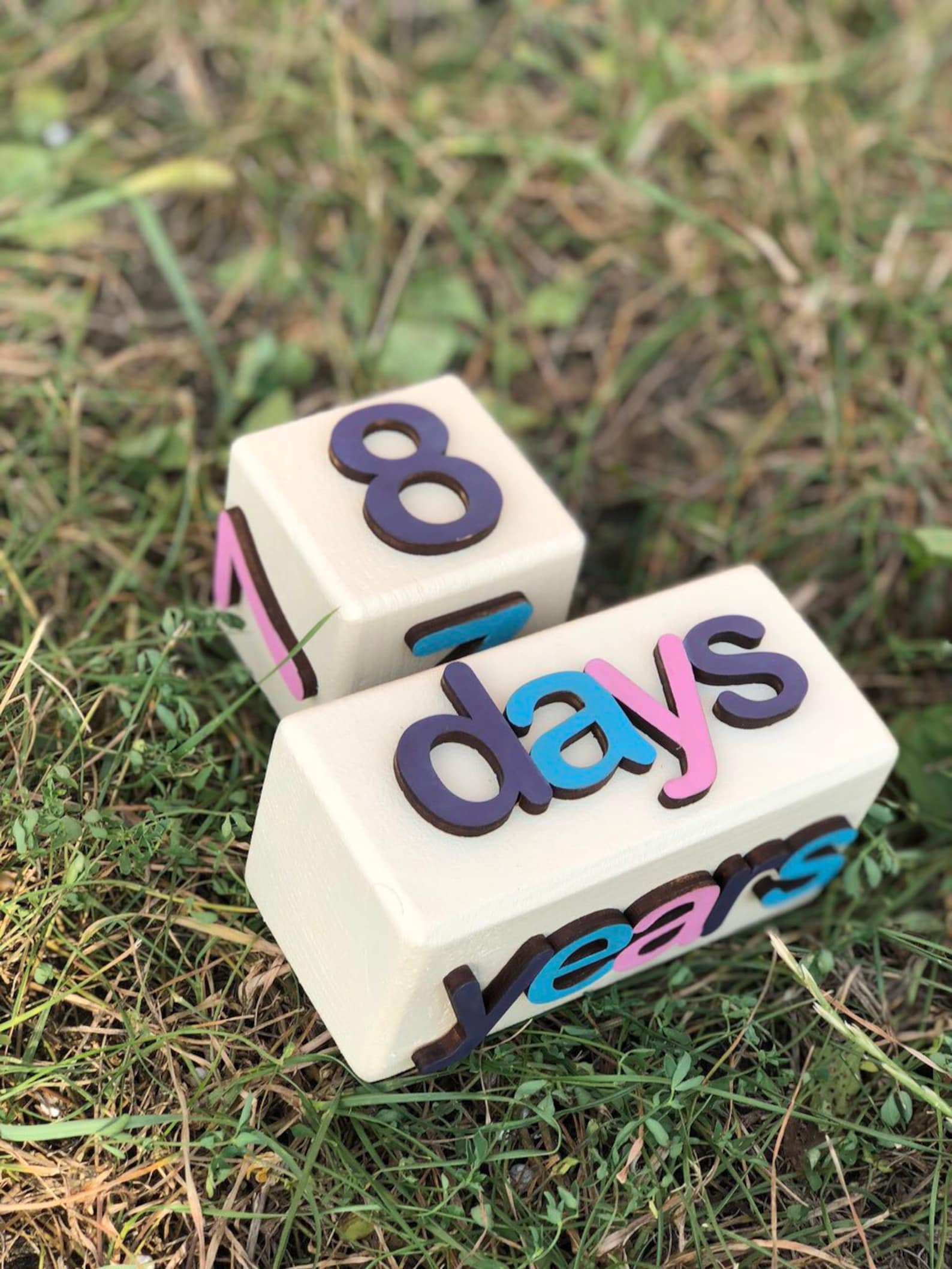 Baby age blocks Milestone blocks boy Baby milestone blocks Etsy