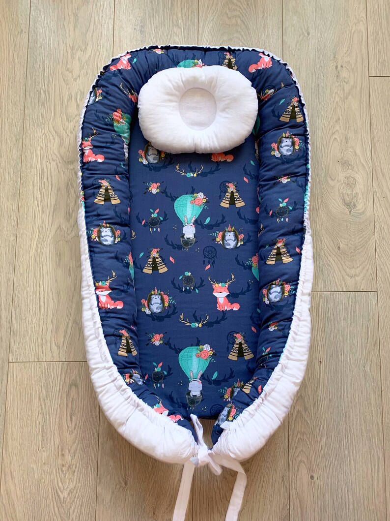 Baby Lounger Baby Nest Sleeper Double Sided Baby Nest Etsy