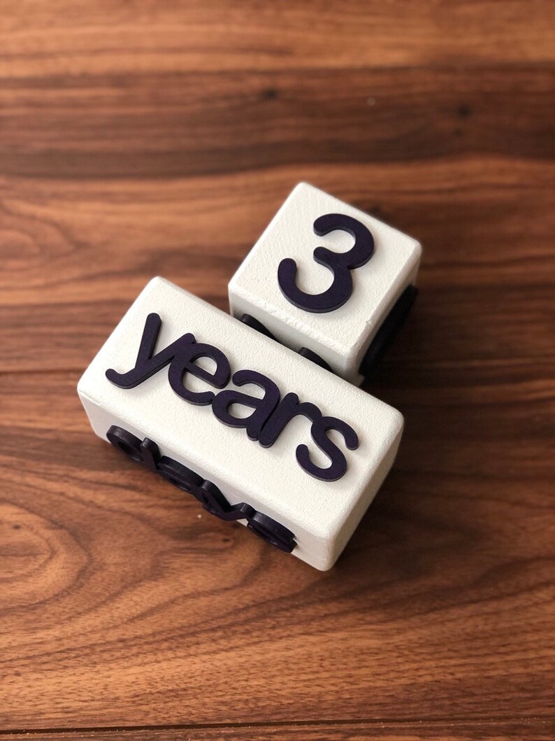 Baby Age Blocks personalized Months Weeks Years Grade Etsy