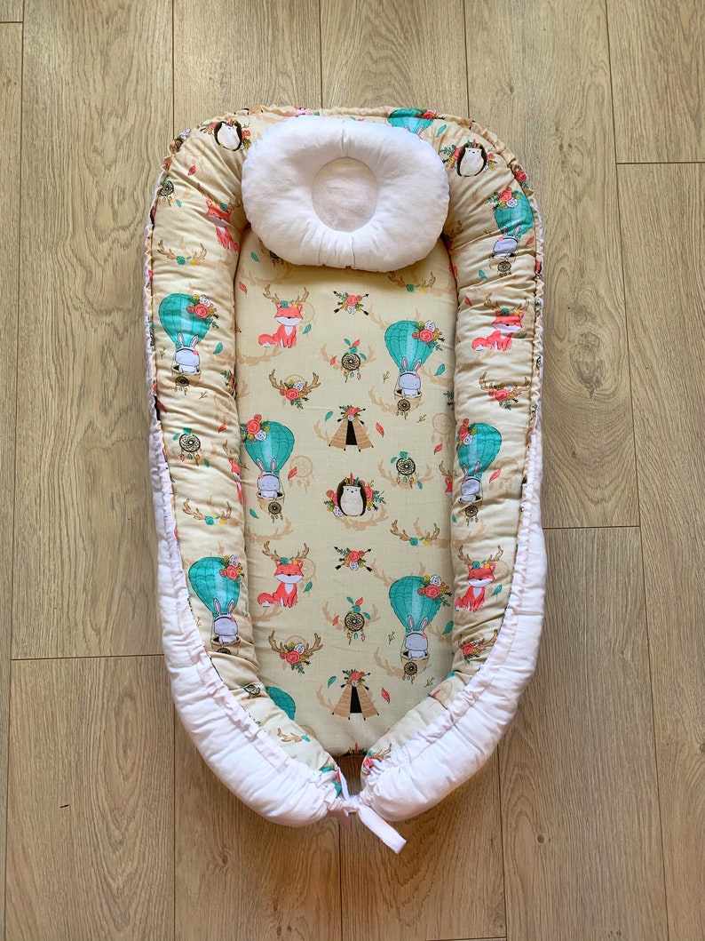 Baby Lounger Baby Nest Sleeper Double Sided Baby Nest Etsy