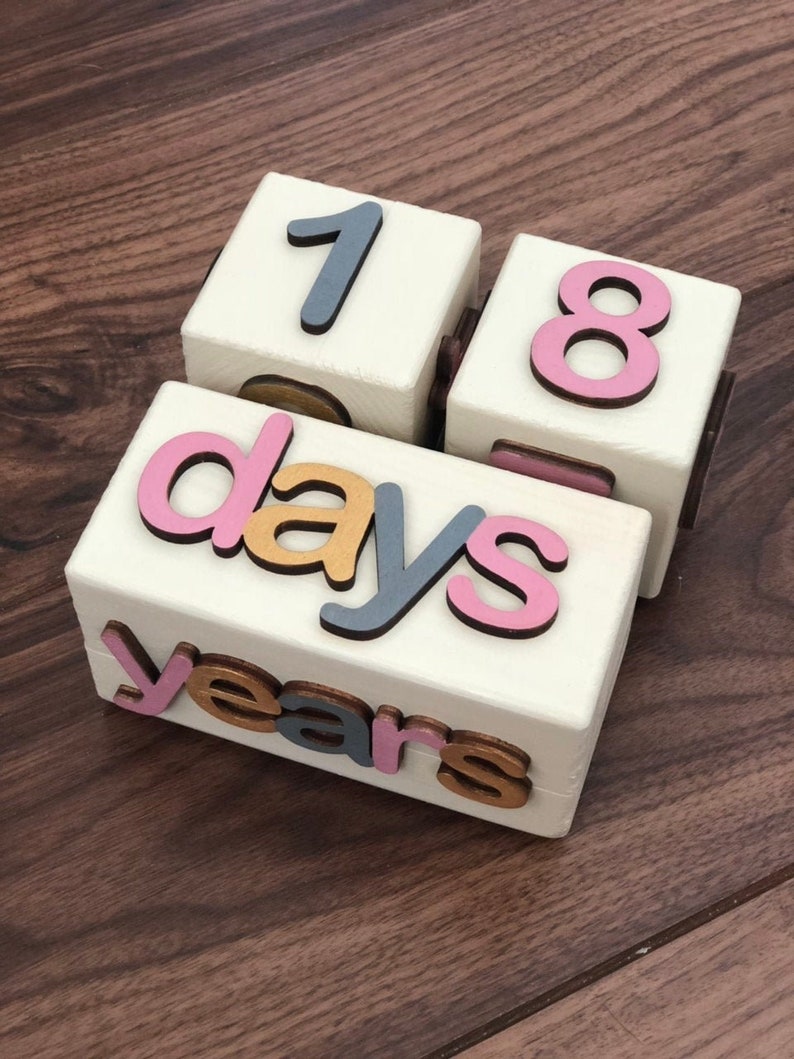 Baby Age Blocks Milestone Blocks Baby Milestone Baby Etsy