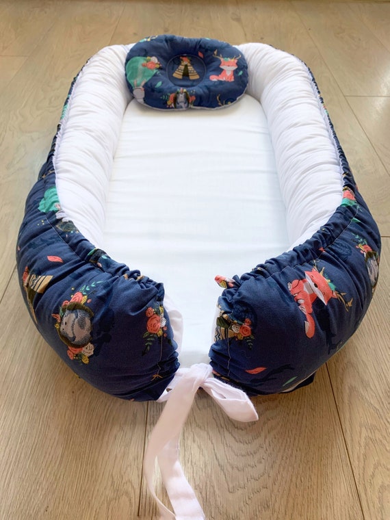 Baby Lounger Baby Nest Sleeper Double Sided Baby Nest Etsy
