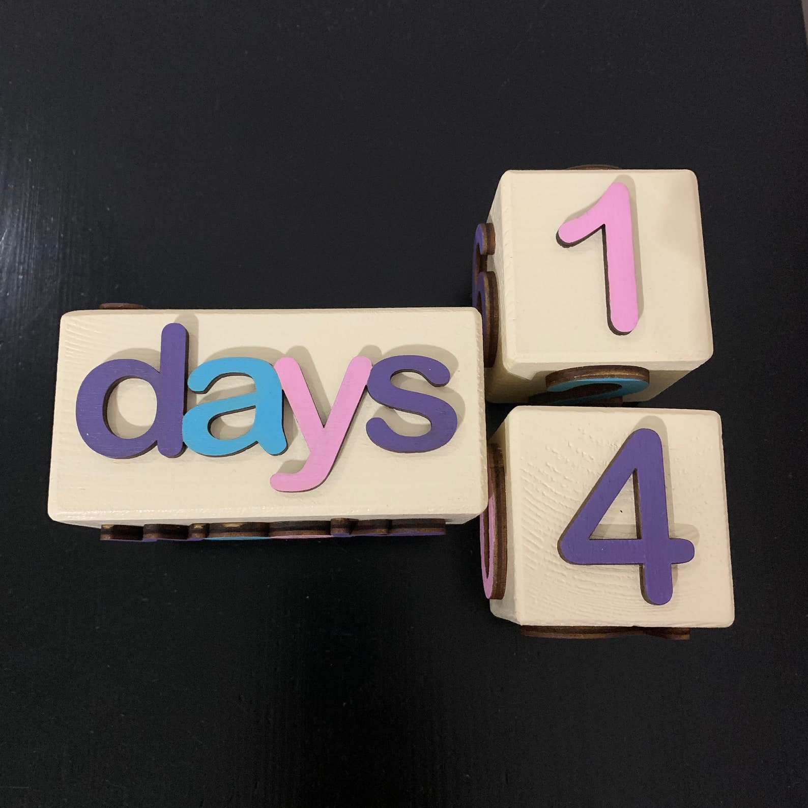 Baby milestone blocks Color milestone blocks Baby age Etsy