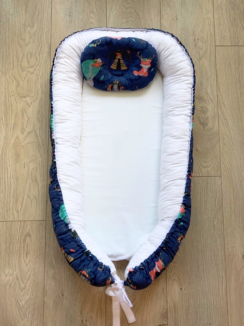Baby Lounger Baby Nest Sleeper Double Sided Baby Nest Etsy