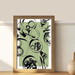 Girl Brunch- Artistic Tabletop Art Print - Digital Download