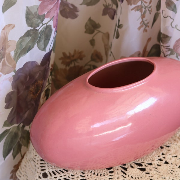 Art Deco Vintage Vase Pink Vase Minimalist Vase