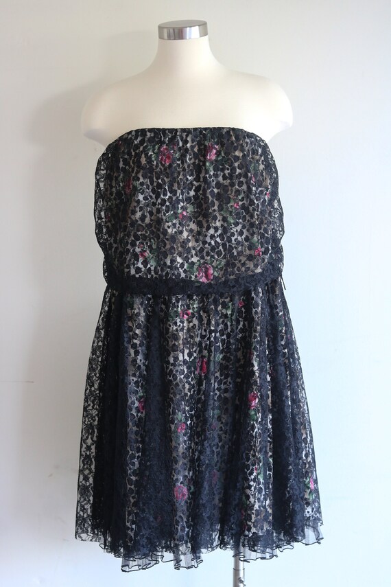 Lace Dress Vintage Plus Size Lace Leopard Floral 9