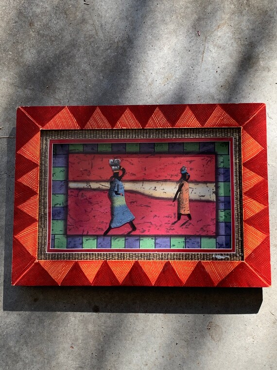 Vintage African Art Picture Etsy