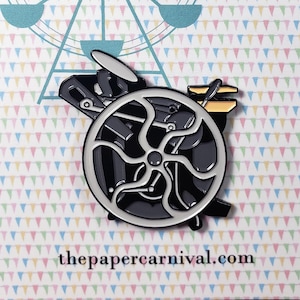 Chandler and Price - C&P Platen Press Letterpress Enamel Pin