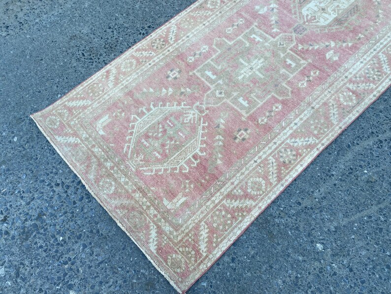 Faded Runner Rug 144x33 Ft Turkish Vintage Runner Rug Etsy UK