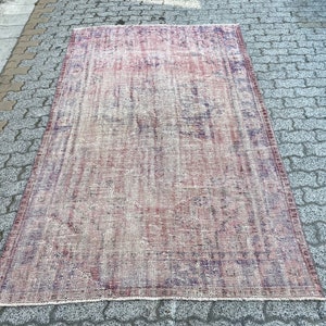 Vintage Plum Area Rug Turkish - Etsy