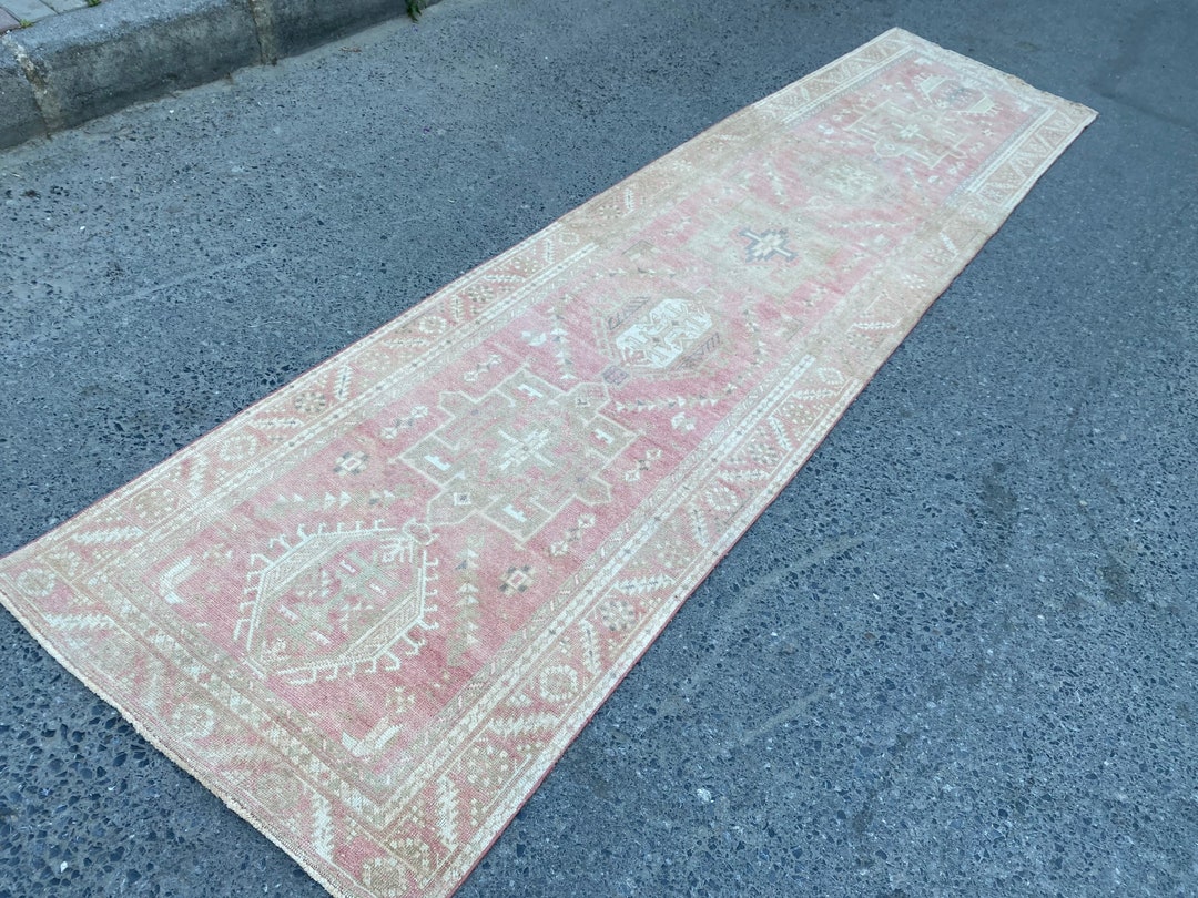 Faded Runner Rug 144x33 Ft Turkish Vintage Runner Rug Etsy UK