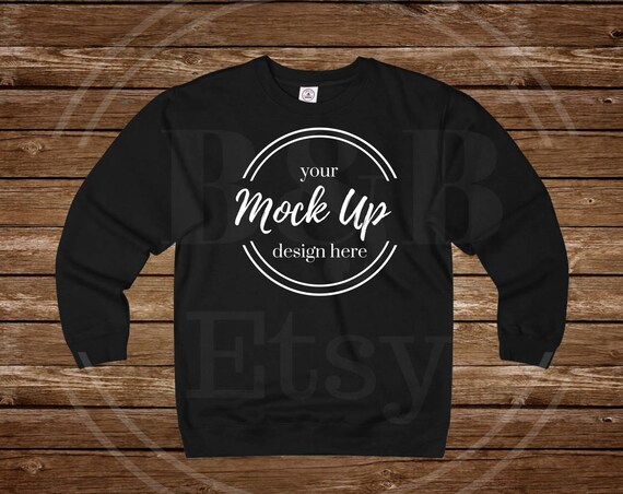 Black SweaT-Shirt Mockup Clothing Mockup Apparel Display Black SweaT-Shirt Mockup Clothing Mockup Apparel Display
