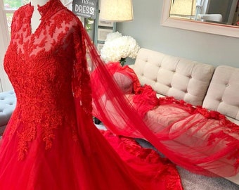 red steampunk wedding dress Lace Red Gothic Wedding Dress Costume Costume Steampunk Gothic Wedding  Dresses 2023 Vintage Black And