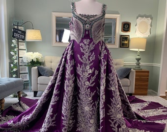 purple vintage wedding dress Vintage Wedding Dresses Tagged "A-line, Lace, Purple" ieie