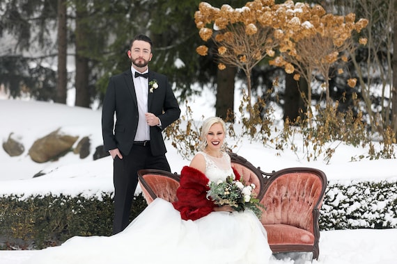 Winter Wedding Dress With Faux Fur 