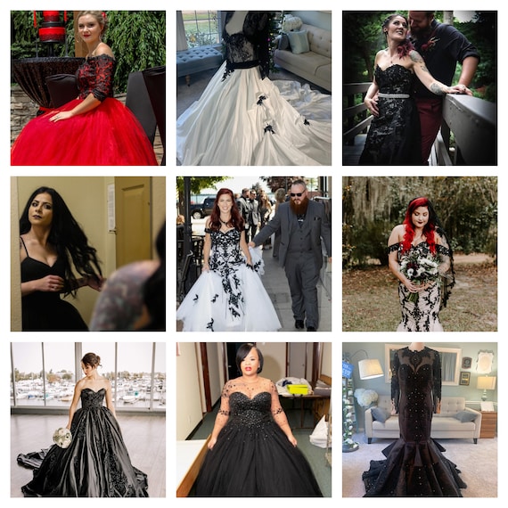 Vestidos de novia negros de novias y sastre vestidos de novia g ticos vestido de gala negro vestidos de novia negros personalizados
