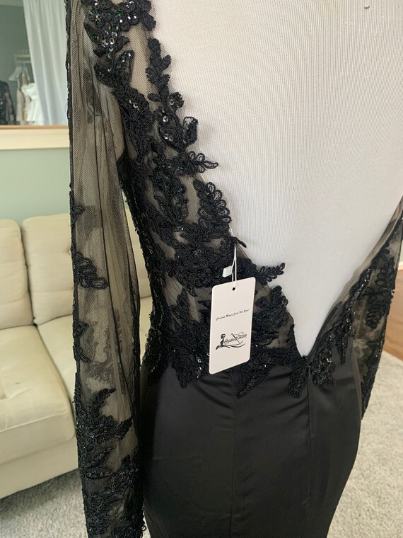 christmas party green dress Matte Satin Holiday Size:Large Regular (43R) and a large bow Sky Short Mini,Knee Length,Tea Length