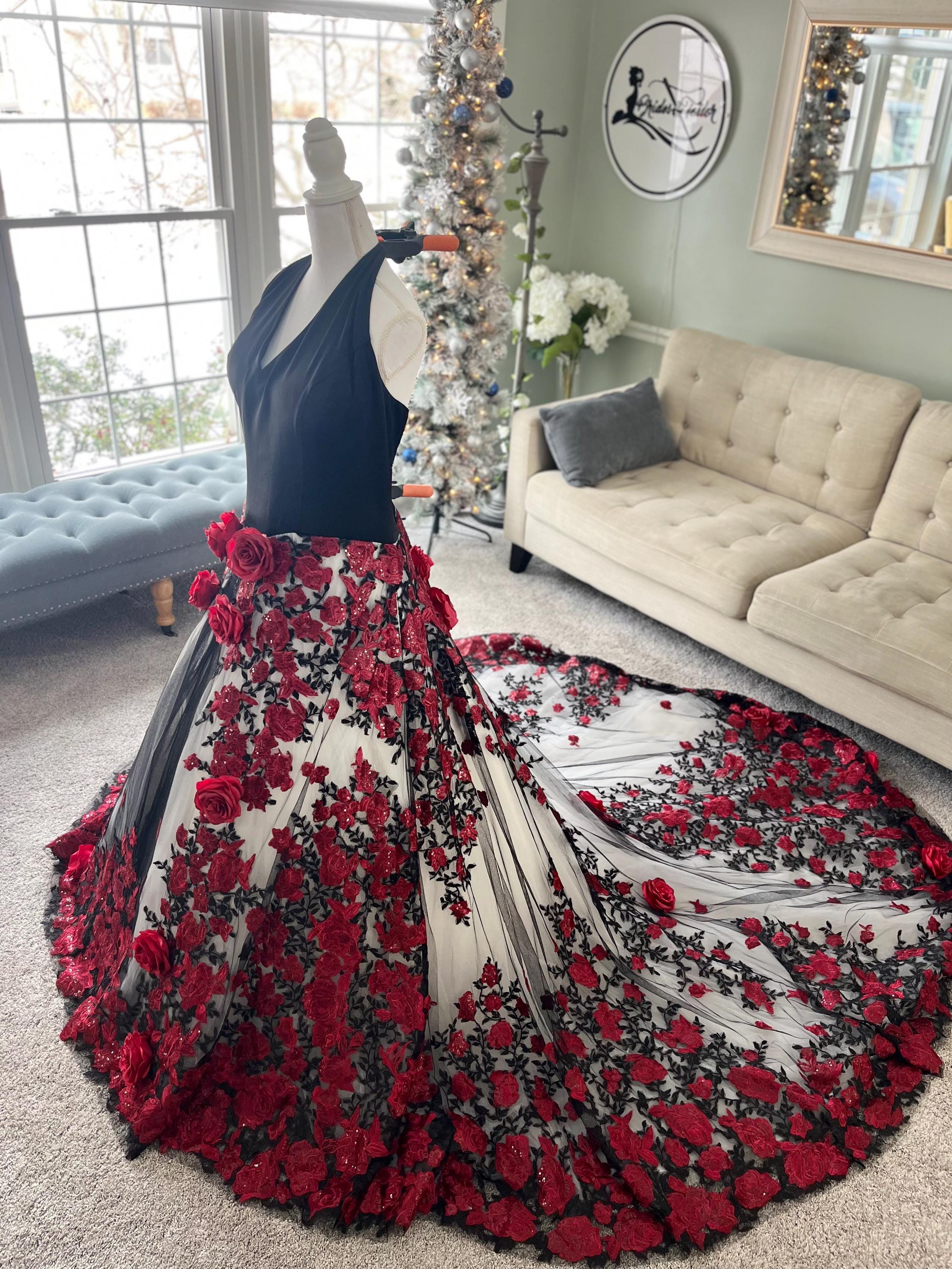 red white and black dresses for weddings Babygirls Wedding Dress Bride 2019 Sweetheart with Train Plus Size Bride Gowns : Clothing, Shoes & Jewelry fall weddings wedding dresses red black and