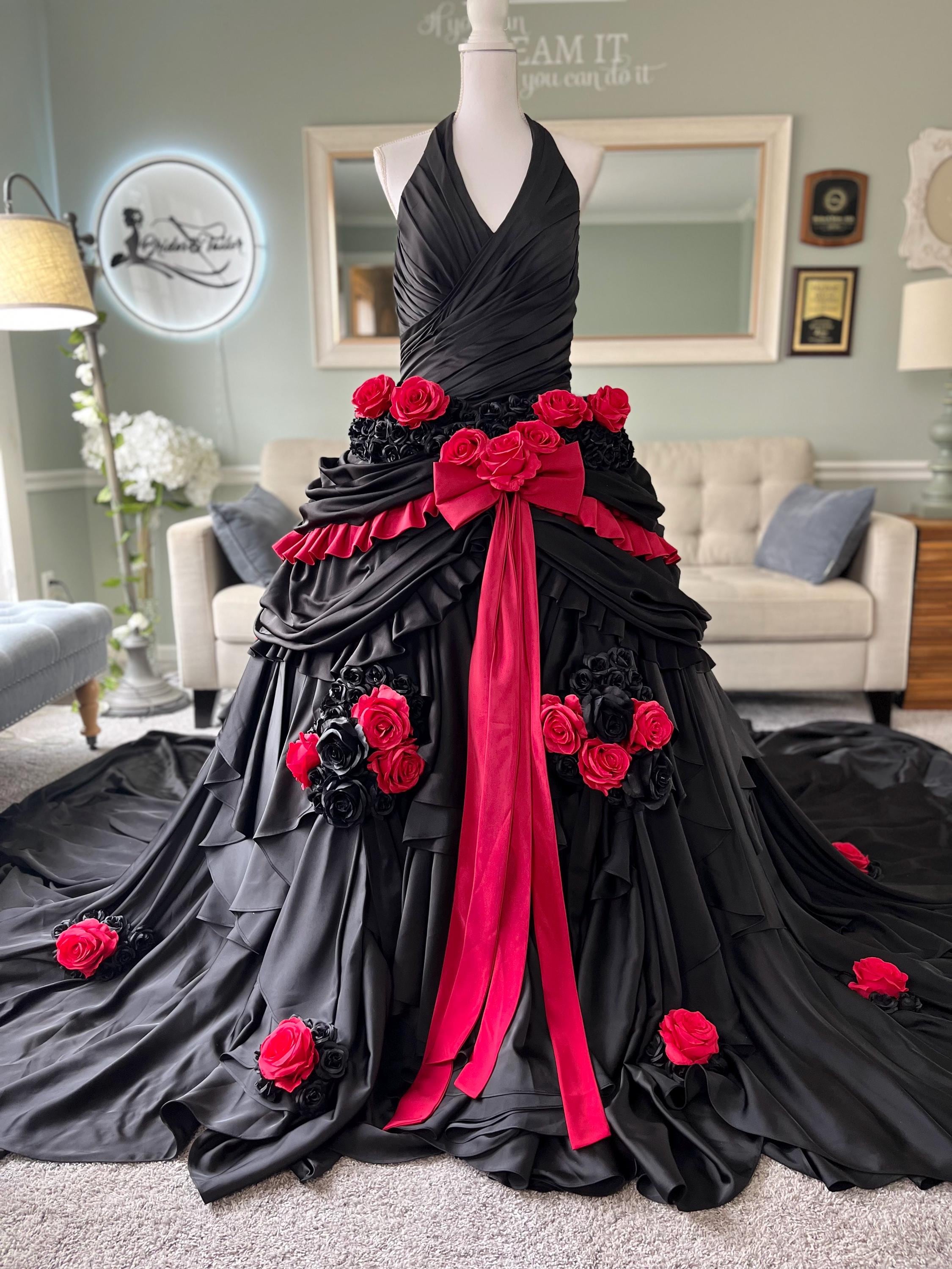 strapless open back dress Sexy Long Black Formal Dress with Silver Beads– PromGirl main image 0