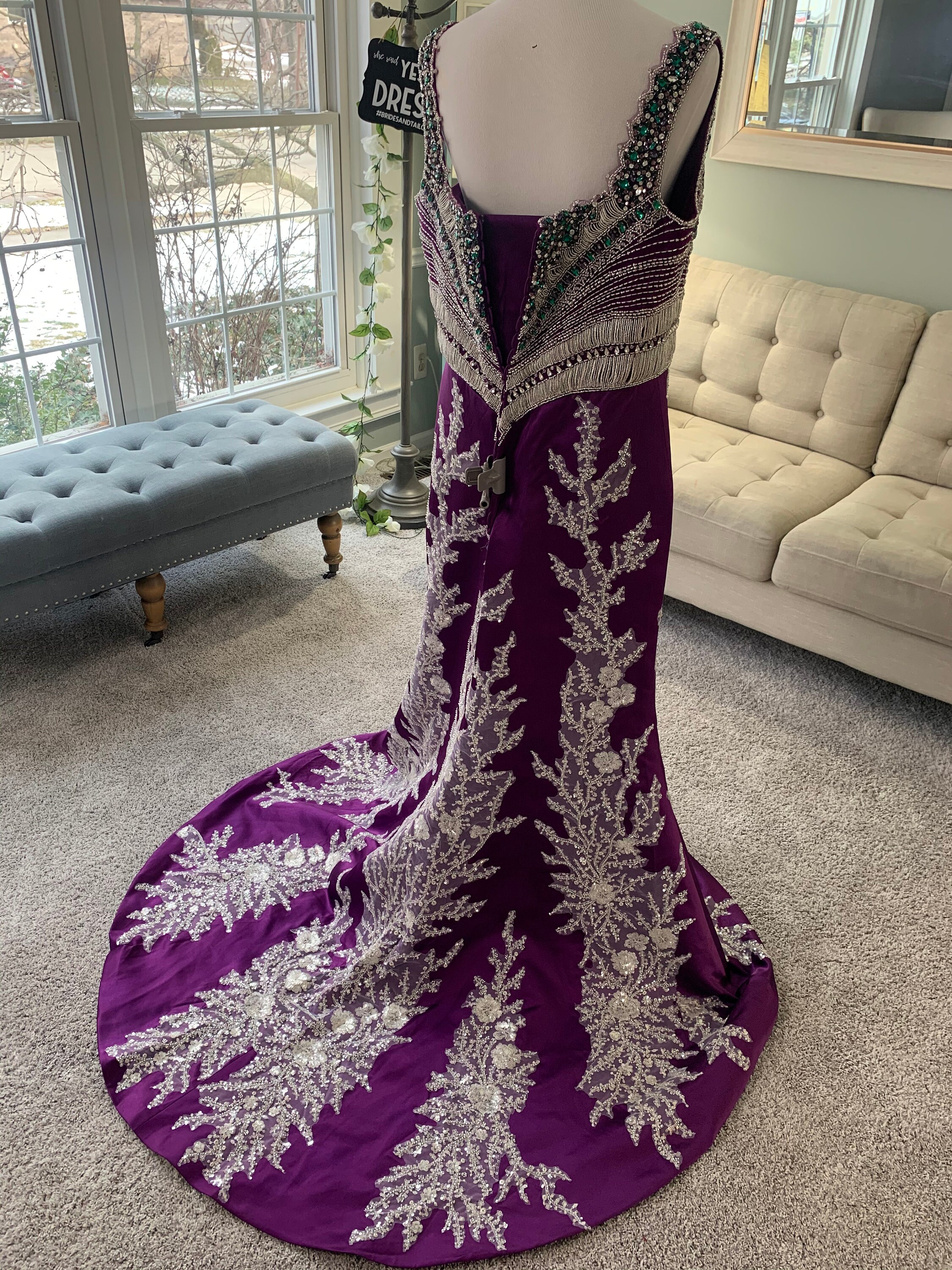purple wedding dress wework Aviva Gothic Wedding Dress