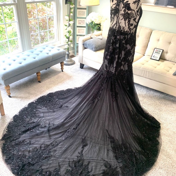 Silver Wedding Dress Etsy