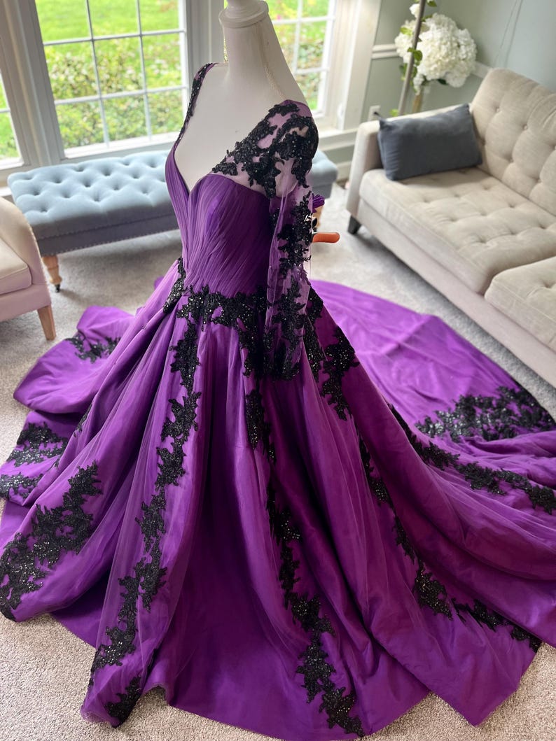 long sleeve formal midi dress Midnight Mac Duggal 20340 Fitted Prom Goth CORAFOAM® Low density - UK SIZE:10