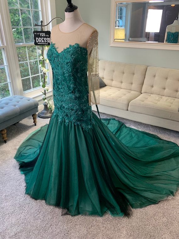 teal wedding dresses