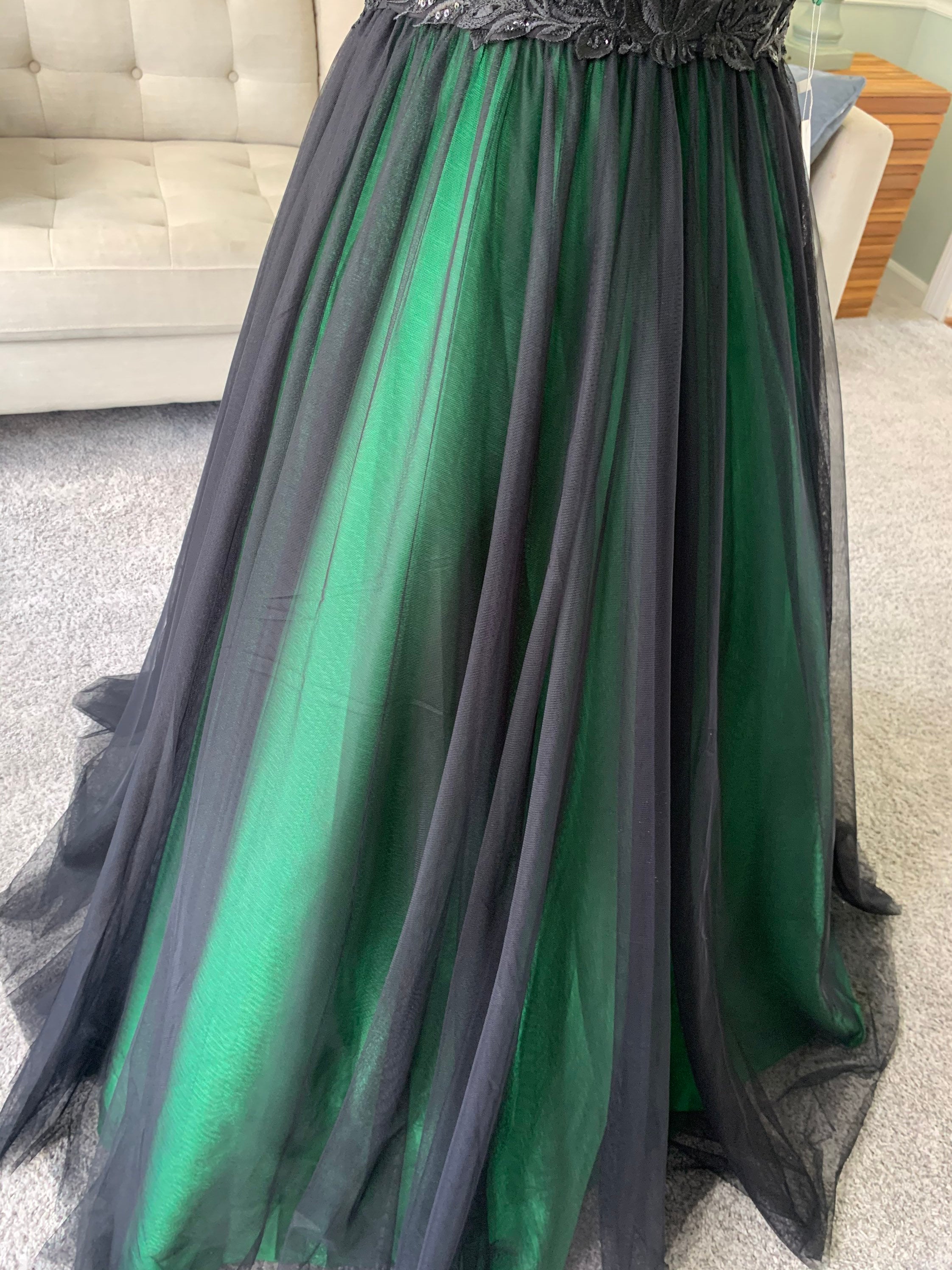 green emerald velvet dress COCOMELODY Dark Romance Endless Charm Sequined Tulle Black Wedding Dress  CW3352  COCOMELODY EU