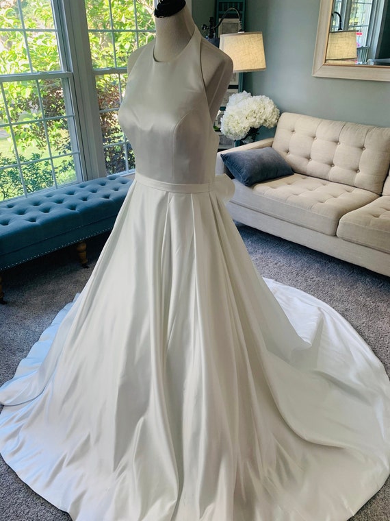 Halter Neck Wedding Dress Custom Wedding Dress Custom Ballgown