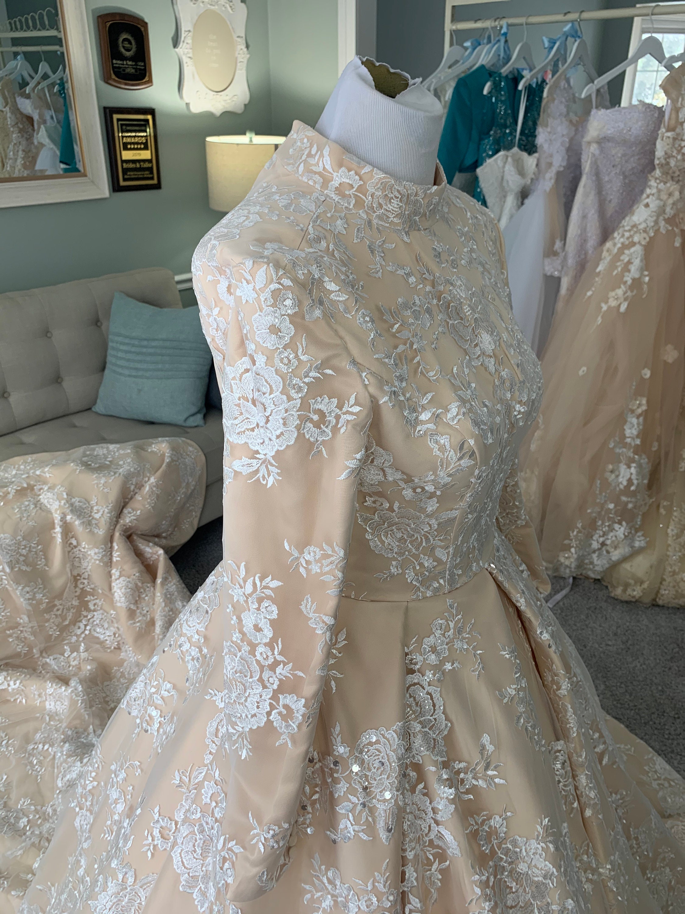 Wholesale Wedding Dress | Plus Size A-Line Maxi Sleeves Dresses