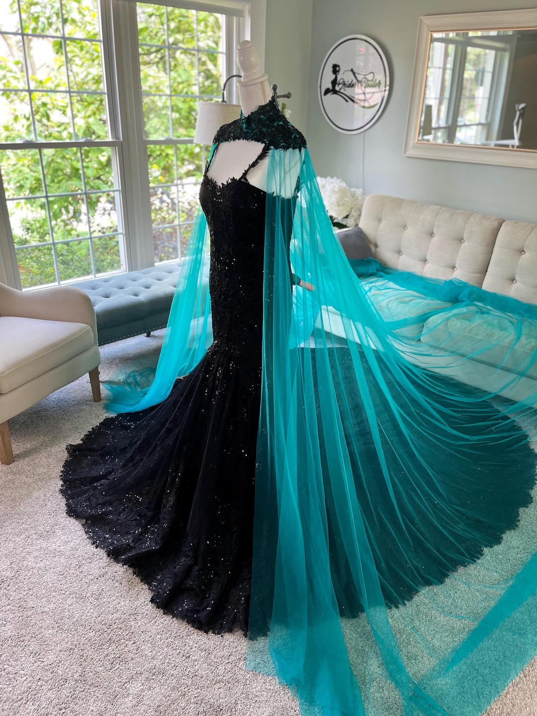 embroidered knee length dress J'Adore Dresses J23065 main image 1