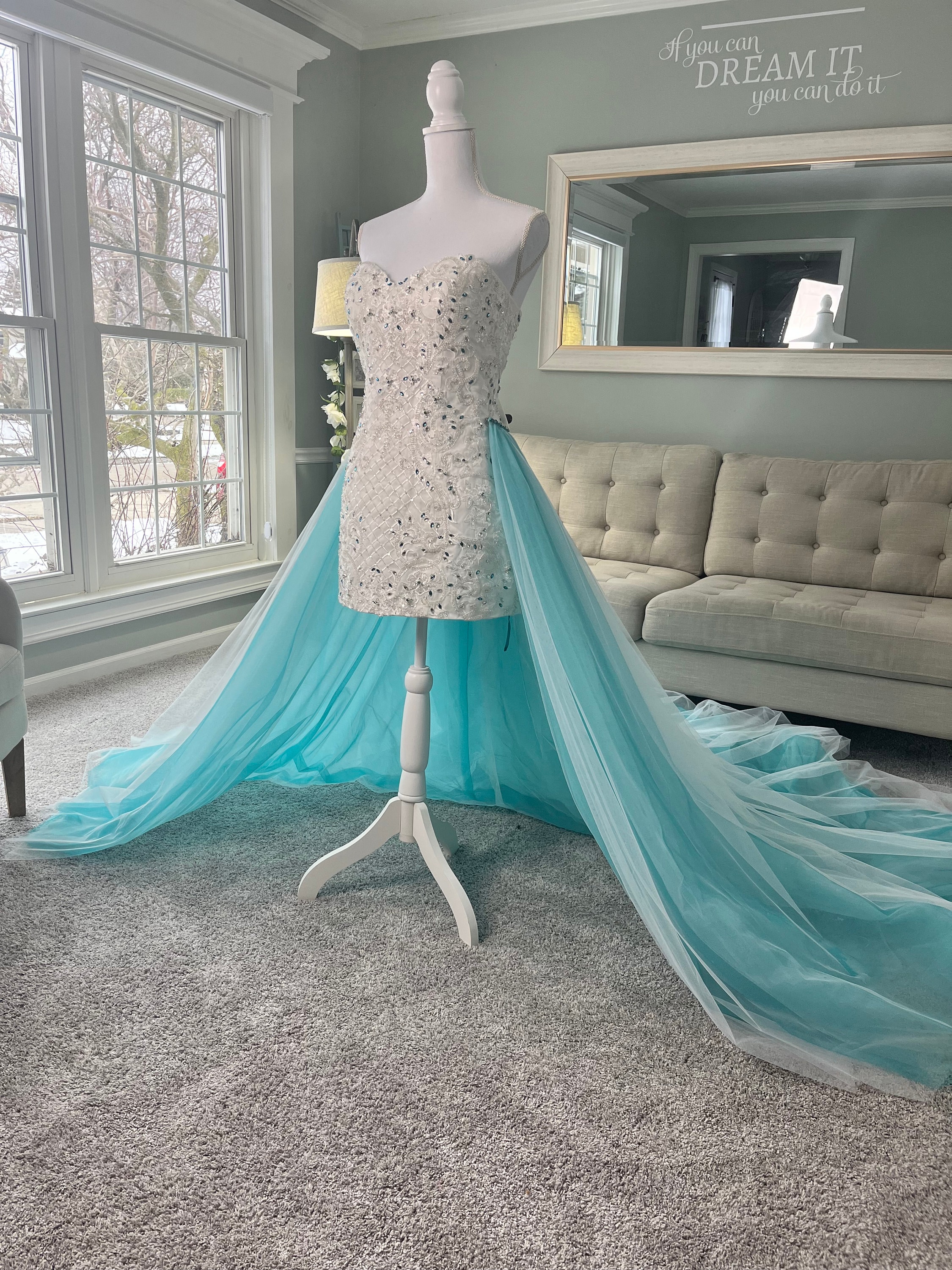 light blue sun dresses Love Found Light Blue Tiered Midi Dress – Shop the Mint main image 0