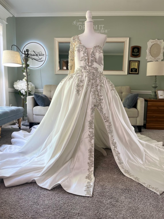 beaded illusion bodice ball gown wedding dress Sexy Fitted Off-Shoulder Beaded Spaghetti Straps Party/Homecoming Dres   SQOSA