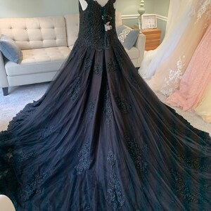 Gothic Wedding Dress, Gothic Ballgown, Gothic Bridal Gown, Black ...