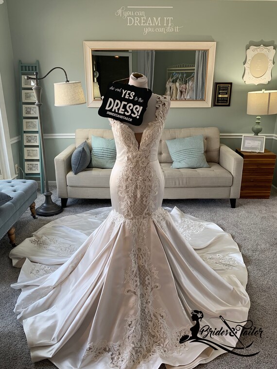 Custom Sexy African American Wedding Dress With Lace Etsy