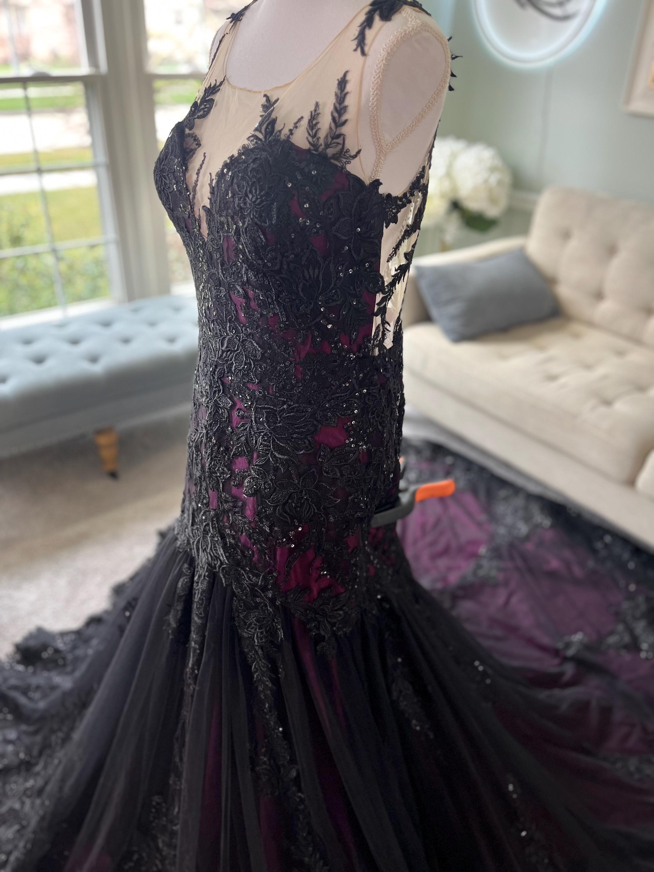 black formal dress with slit Simple Black Long Prom Dresses, Side Slit Party Prom Dresses, Newest 2 –  Berryera
