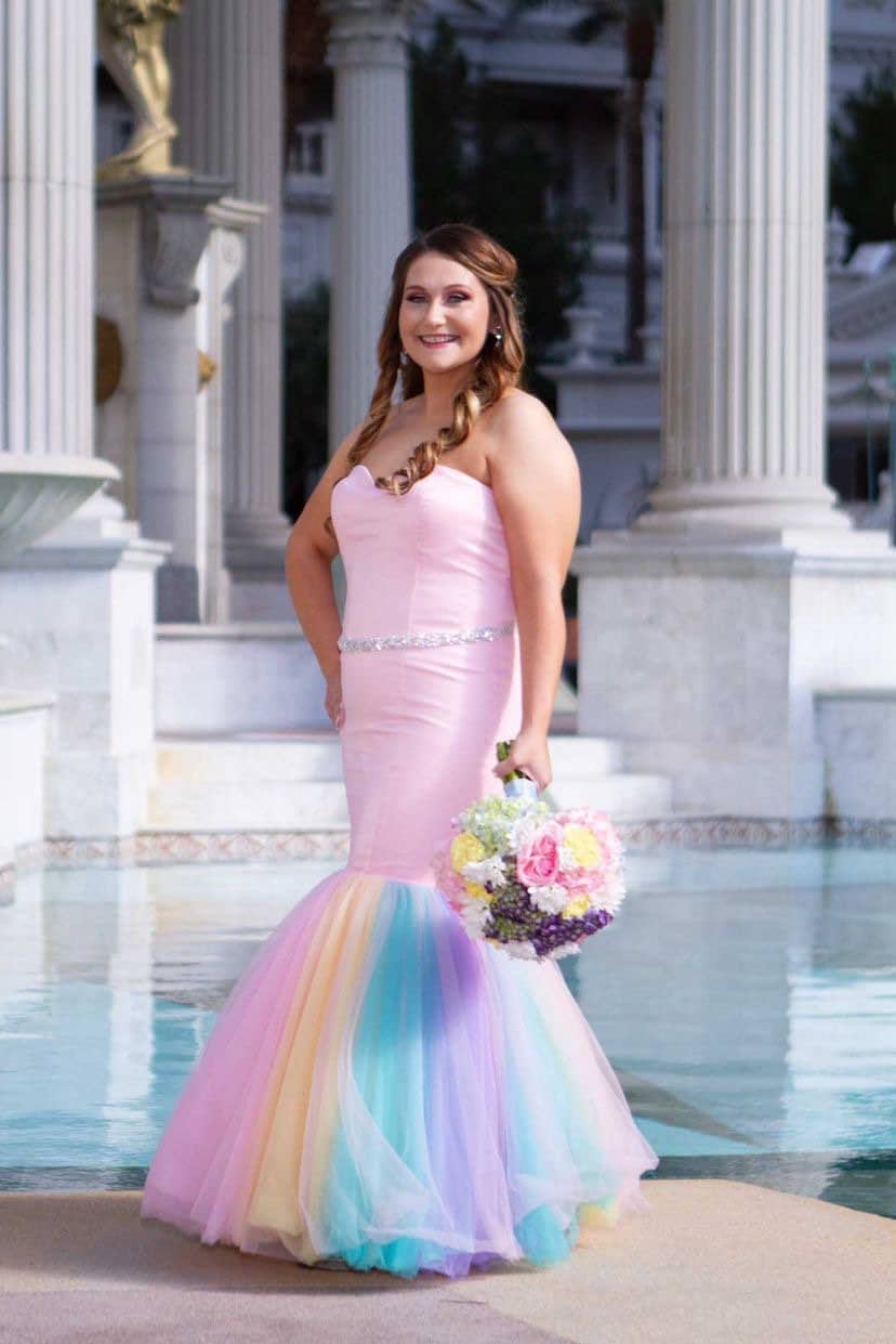 Custom Pink Wedding Dress Custom Colored Wedding Dress | Etsy