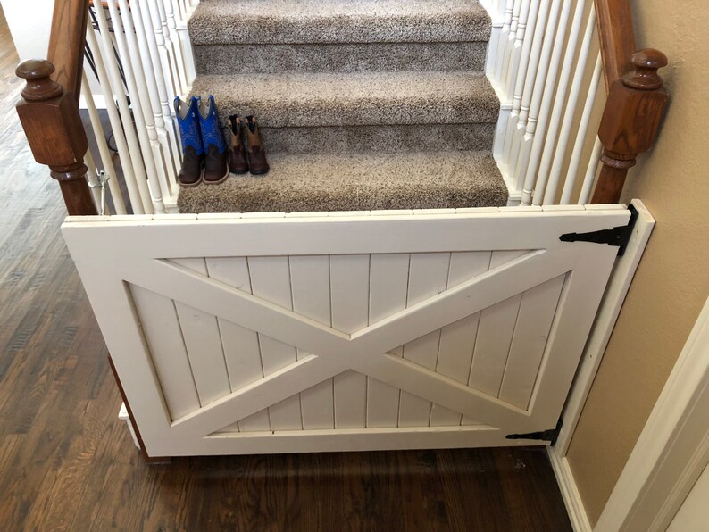 Custom Farmhouse Rustic Dog gate / Baby gate / stair gate Barn Etsy