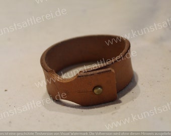 Manschettenarmband aus Leder